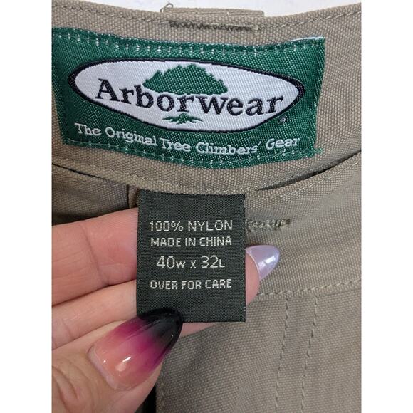 Arborwear Tech Flex Cargo Tree Landscaping Pants Khaki Tan Men Size 40 x 32 - Picture 4 of 7